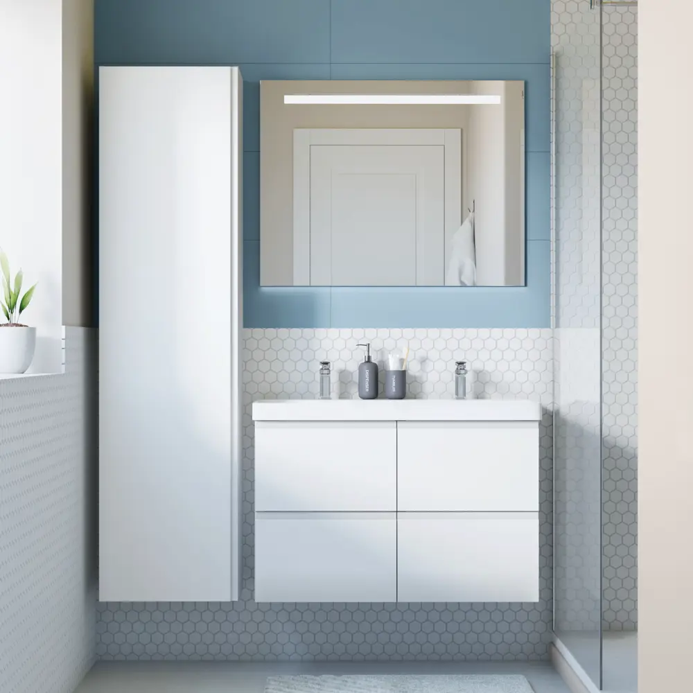 Раковина SENSEA Remix 91 см для стильной ванной комнаты 82924180 STLM-0037975 - Вид №13