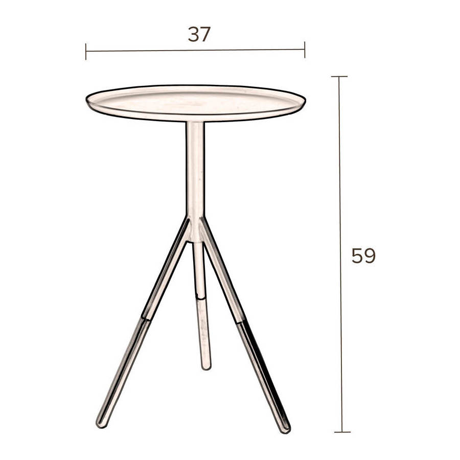Столик Elia черный Dutchbone 2300063 - Вид №6