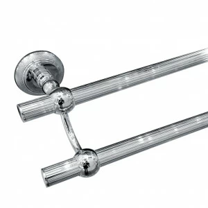 C38-509 C38-509 Настенный двойной полотенцесушитель АЛИЗЕ СИСЕЛЕ Cristal & Bronze ALIZÉ CISELÉ