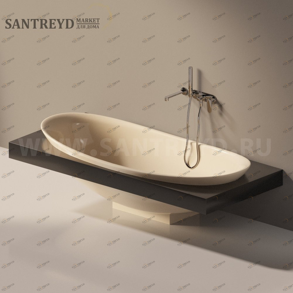 Ванна встроенная IO e SI бежевая Ceramica Flaminia IO841015