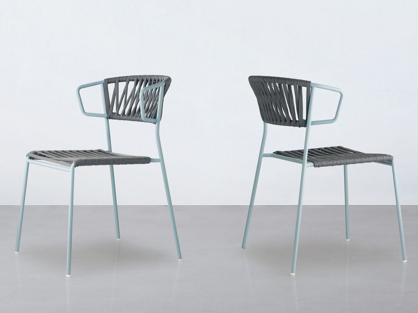 Открытый стальной стул и плетеный морской канат S-CAB Лиза ARCH-00078024 - Вид №4