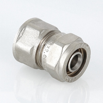VTm.302.N.001604 Фитинг обжимной с переходом на внутреннюю резьбу Valtec 16 мм х 1/2"  - Вид №1