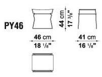 B&B Italia Табурет / журнальный столик в коже Pyllon sun-id-1429812 - Вид №4