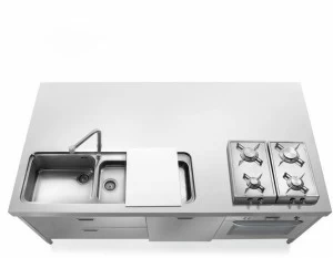 ALPES-INOX Островок из нержавеющей стали Liberi in cucina