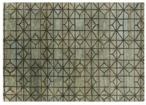 GAN Джутовый коврик с геометрическими мотивами Hand knotted