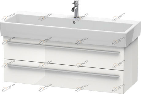 XL634702222 X-Large Тумбочка подвесная Белый глянцевый декор Duravit