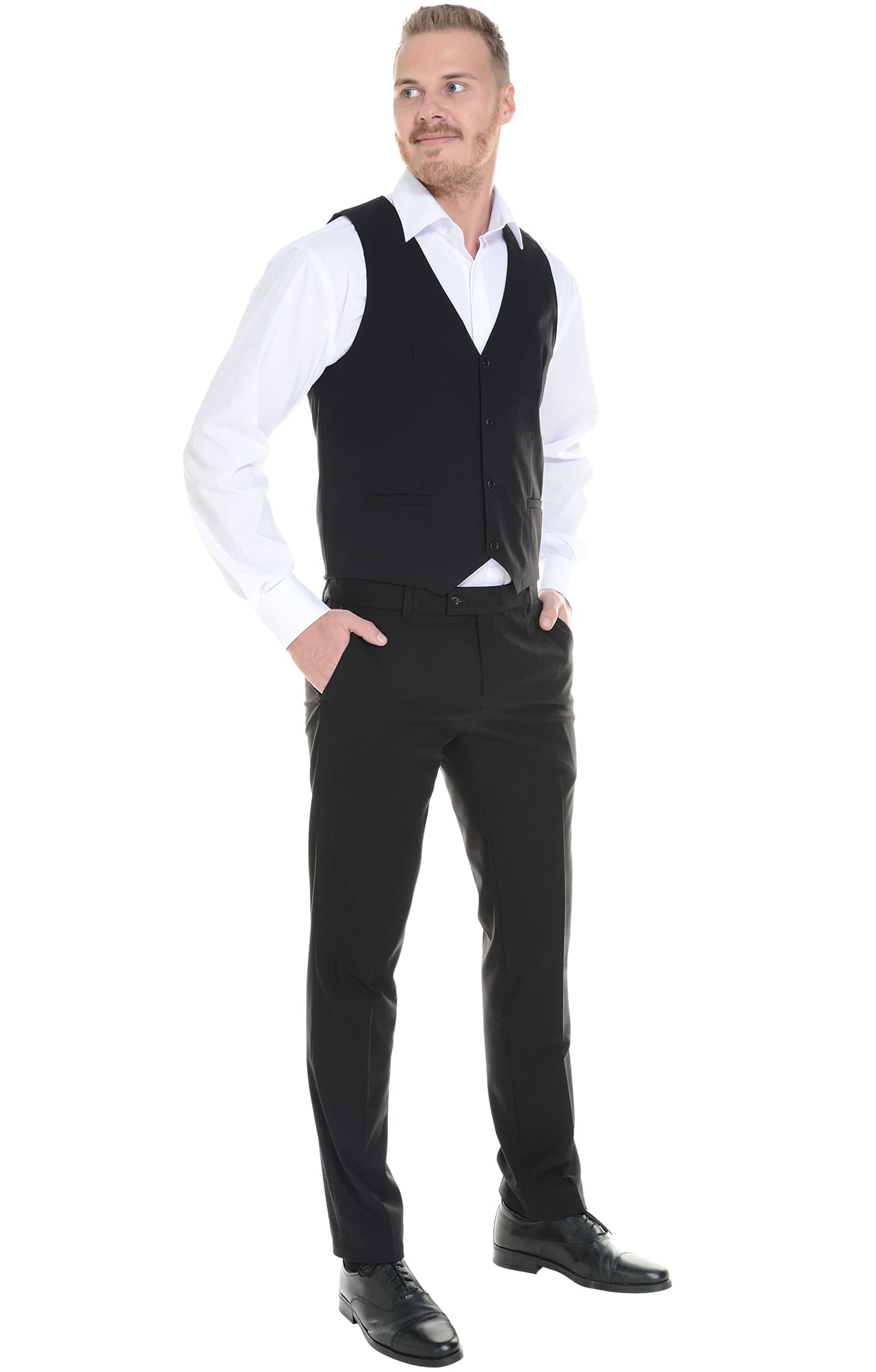 62870 Жилет  мужской BLACK El-Risto  Одежда для официантов  размер 56  - Вид №9