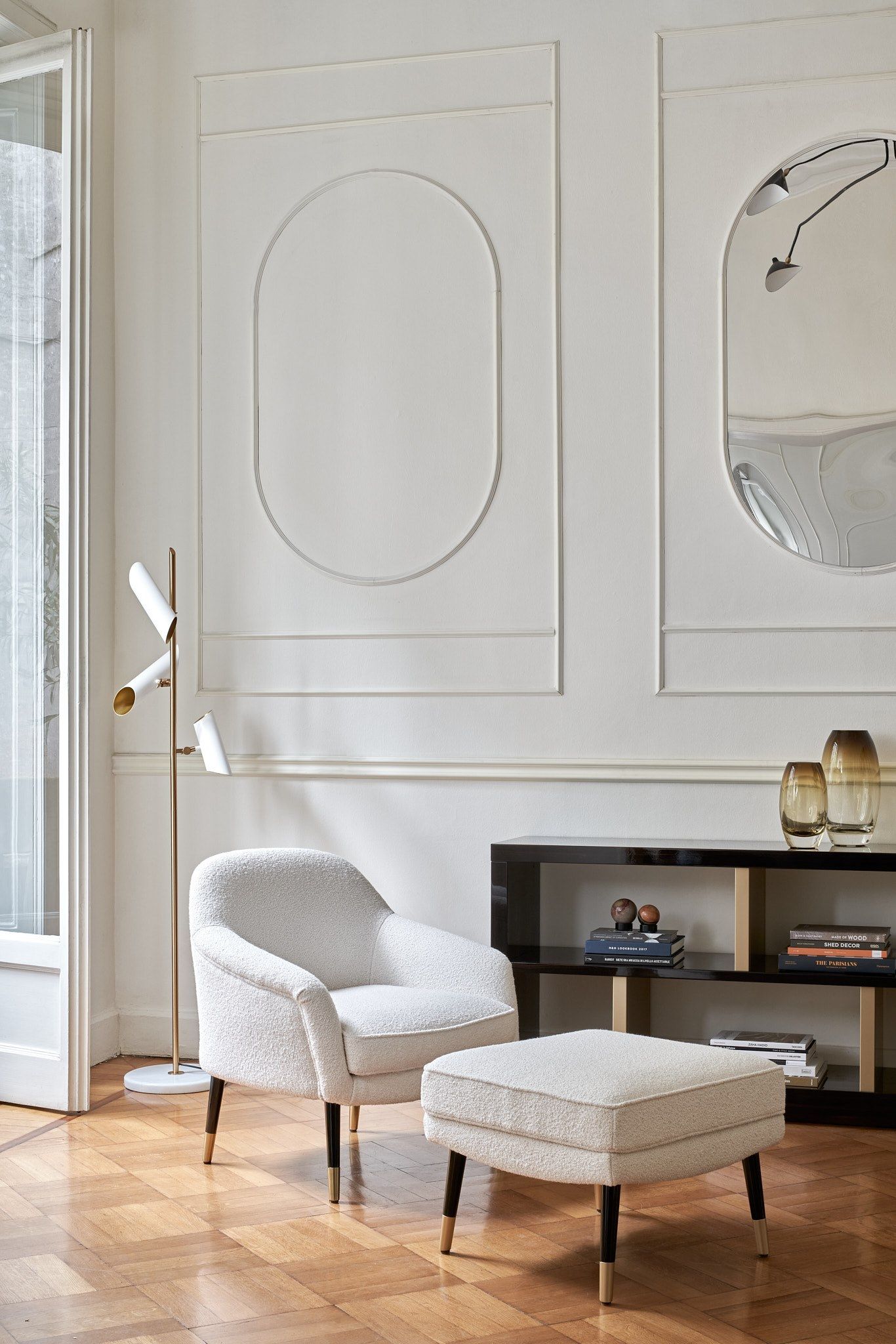 Тканевое кресло с подлокотниками DOM EDIZIONI BERNADETTE TEA ARCH-00060235 - Вид №2