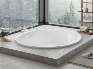 Утопленная 2-местная акриловая круглая ванна