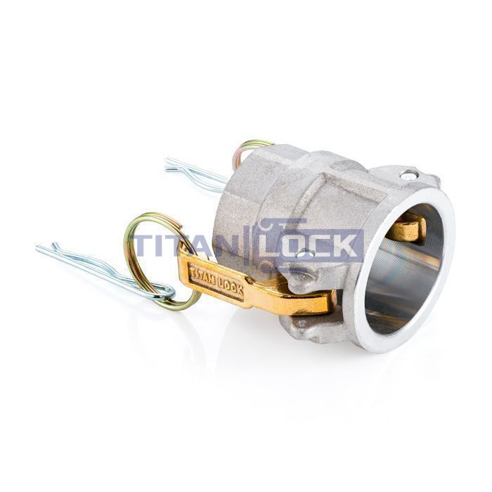 Камлок алюминиевый тип D серия "EcoLine" розетка, внутр. резьба BSP 2", TL200DAL-EL TITAN LOCK  - Вид №5