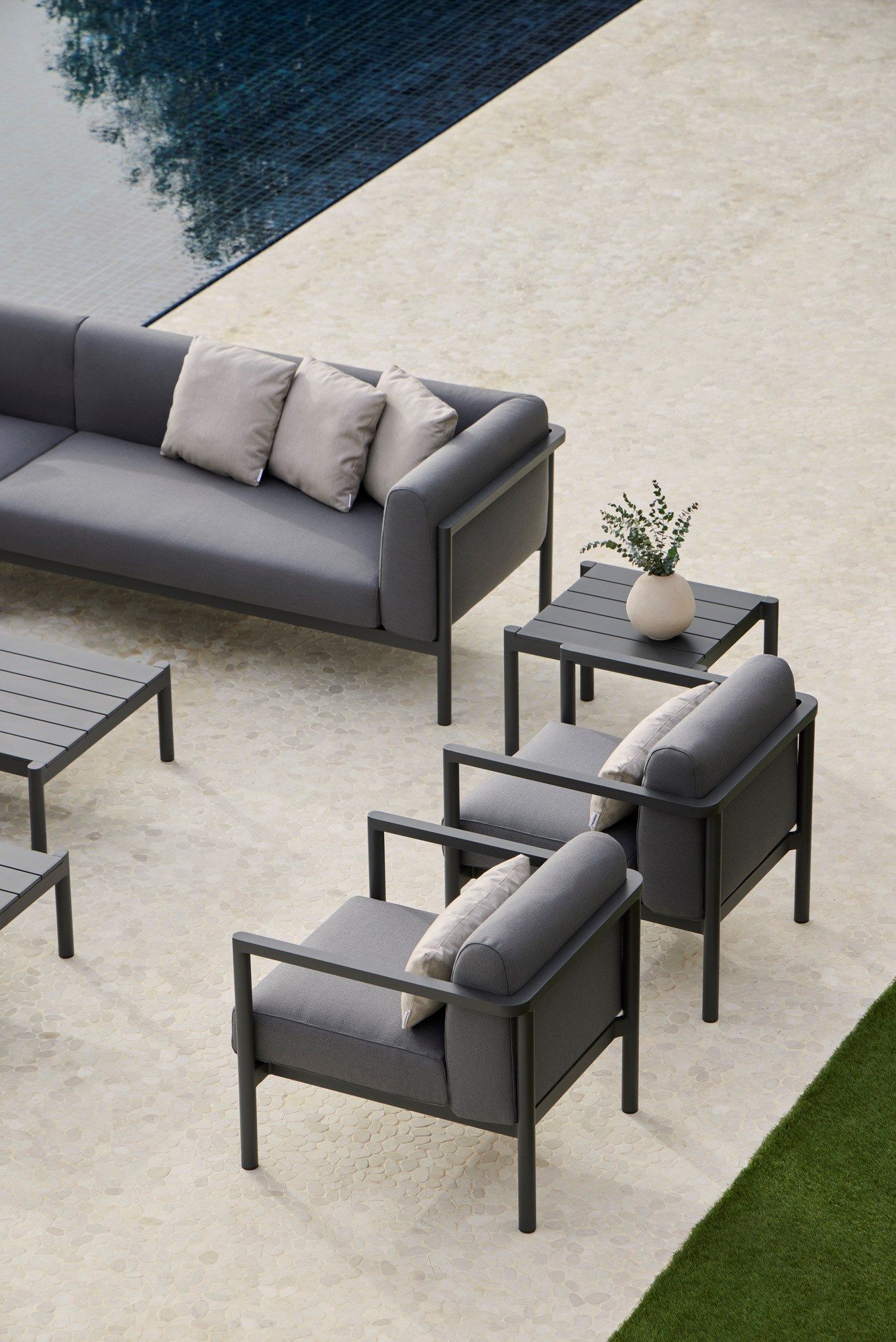 2-местный тканевый садовый диван POINT Origin ARCH-00013447 - Вид №3