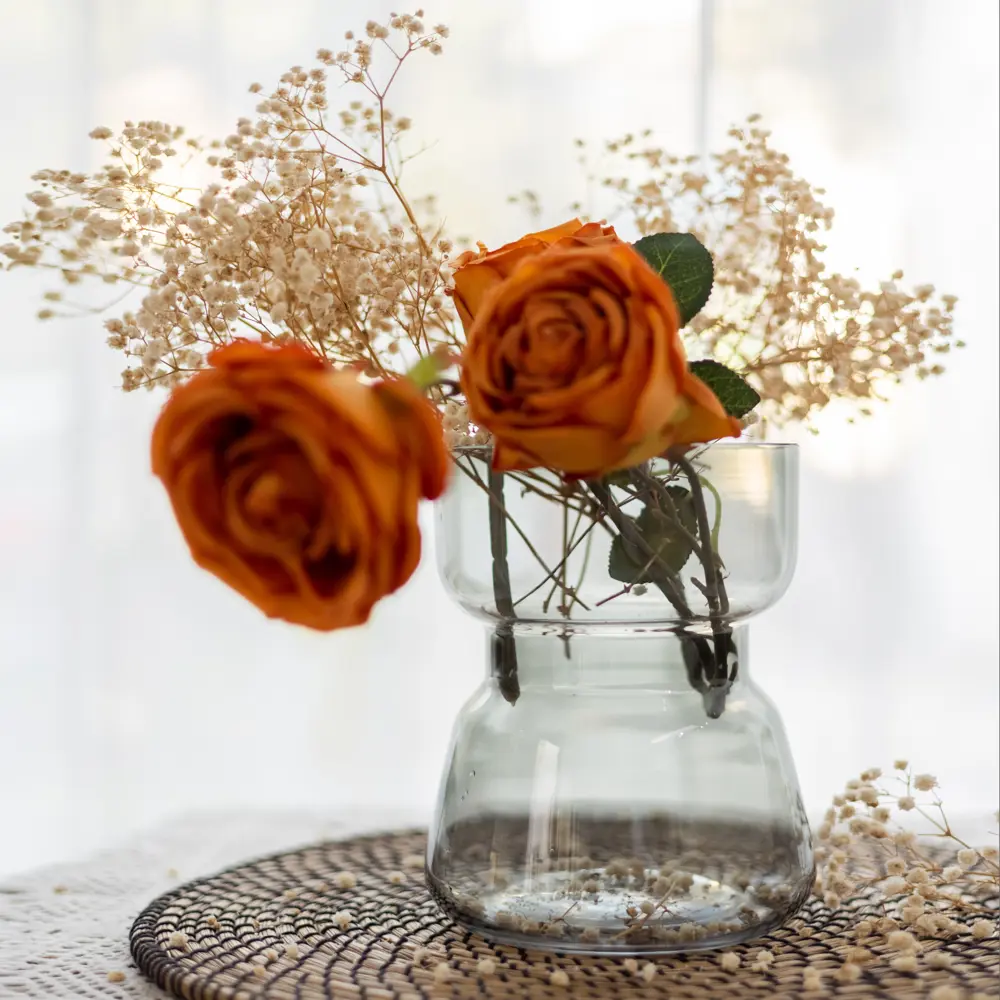 Ваза Agata от Santreyd — прозрачная стеклянная для цветочных композиций 89342803 STLM-0835601