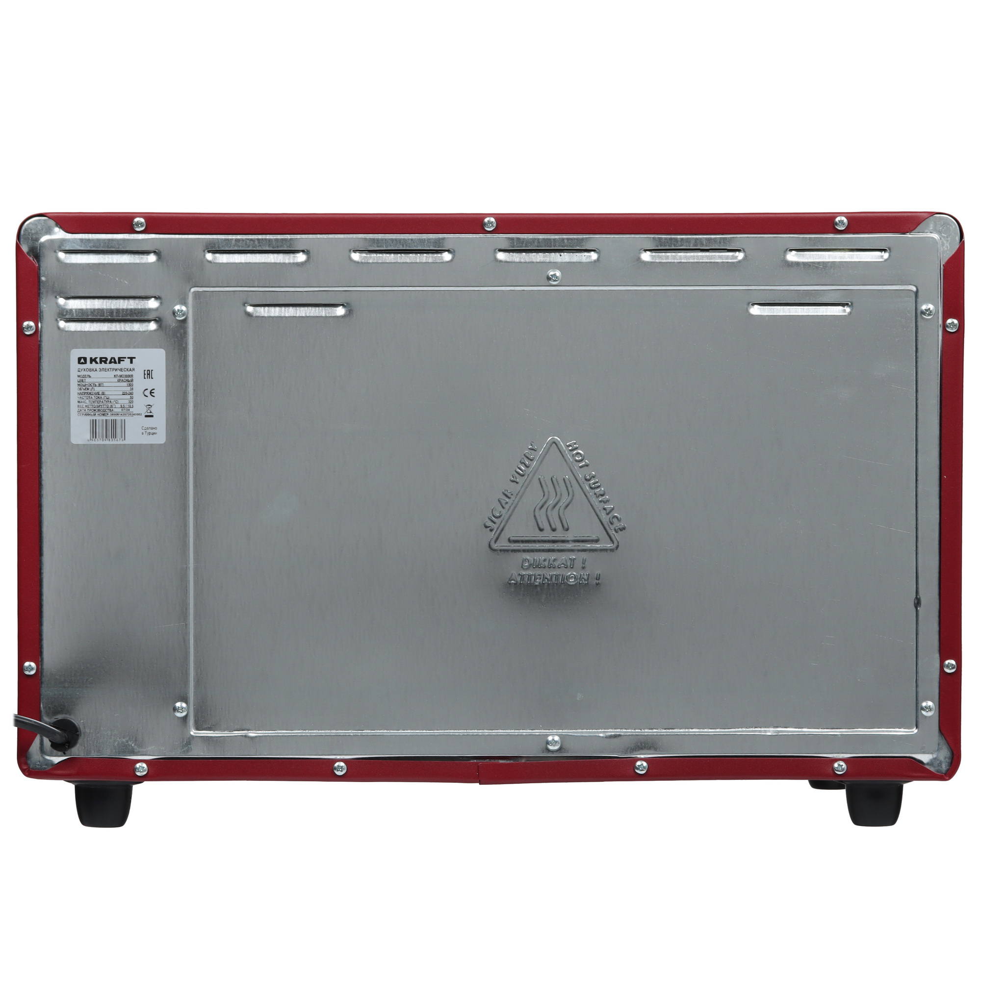 9917167 Мини-печь Kraft KF-MO 3800 R красный STDN-0105501 - Вид №6