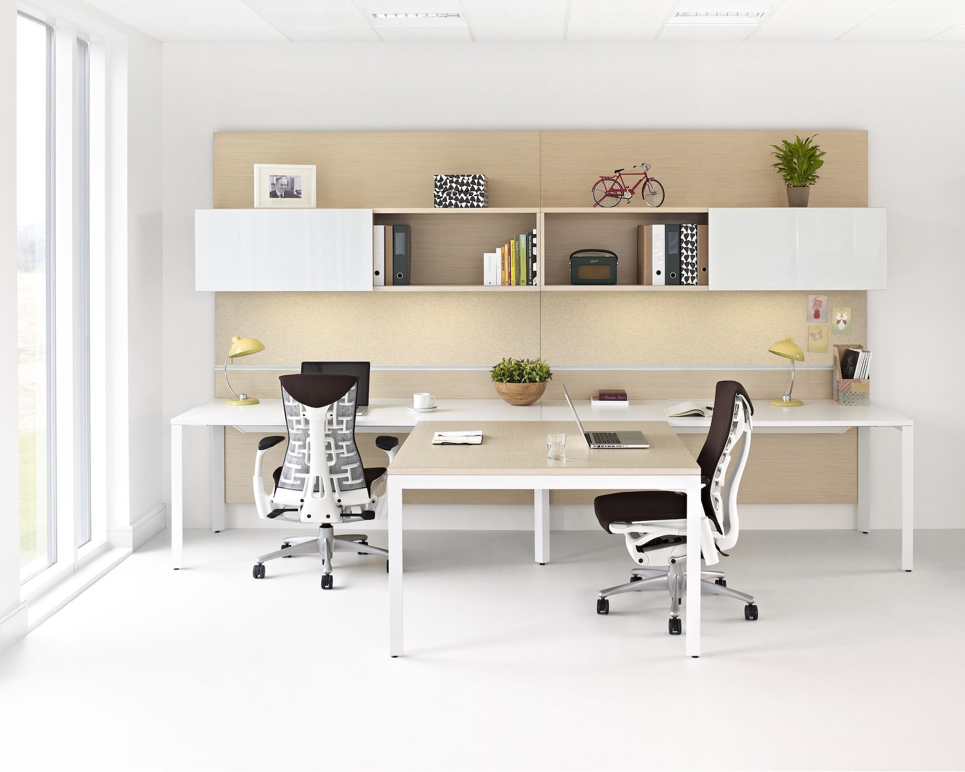 Стол с регулируемой высотой и звукопоглощающими перегородками Herman Miller макет студии ARCH-00126839 - Вид №20