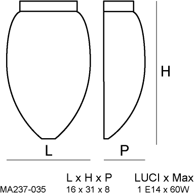 Siru Настенный светильник из муранского стекла Tulipano Ma 237-035 - Вид №2