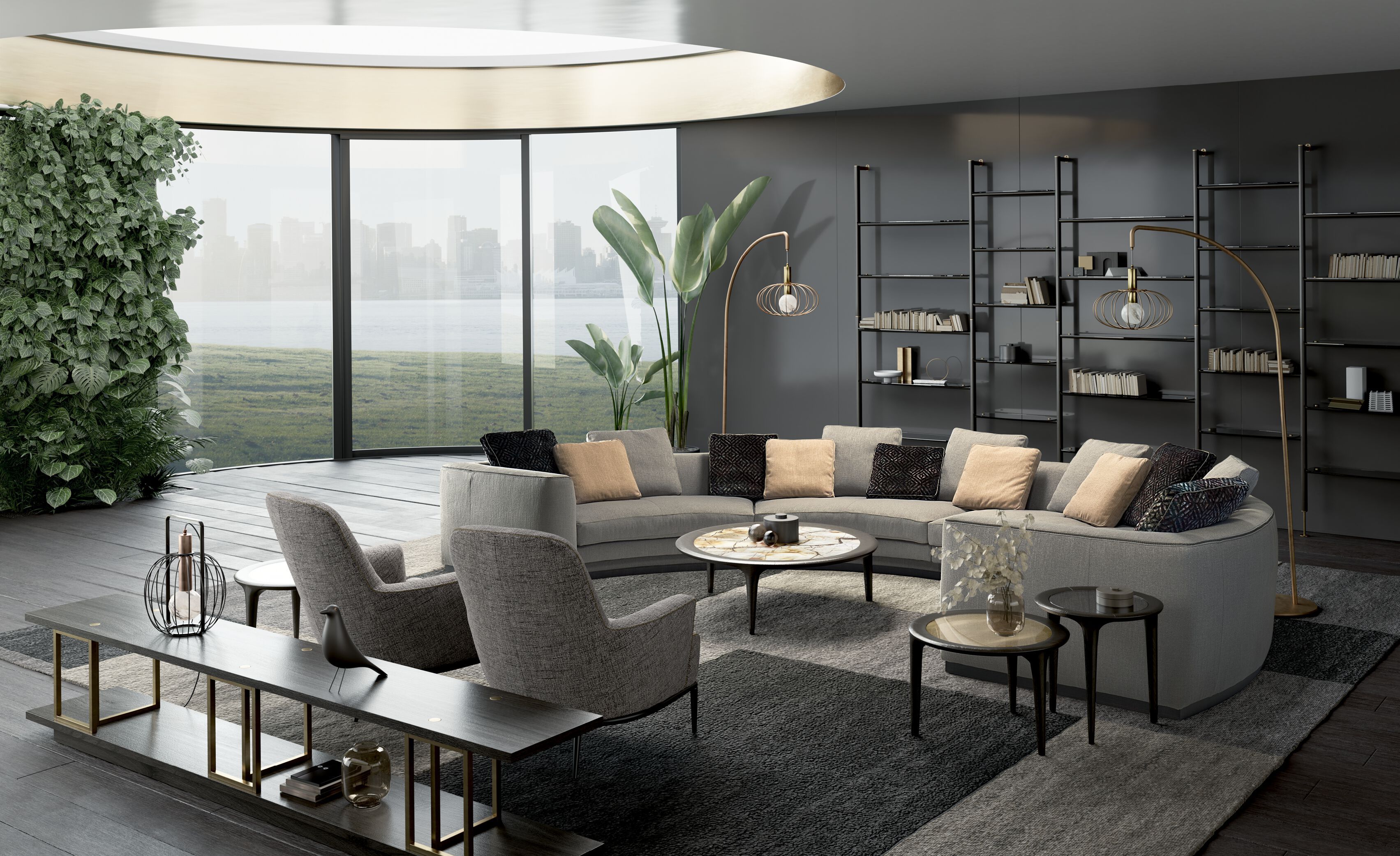 Тканевое кресло с подлокотниками Borzalino ESME ARCH-00119221 - Вид №6