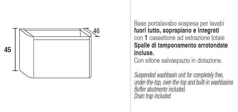 Подвесной умывальник HPL с зеркалом Mobilcrab Infinity Round ARCH-00069092 - Вид №3