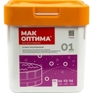 Регулятор уровня pH минус гранулированный Мак Оптима 7.5 кг