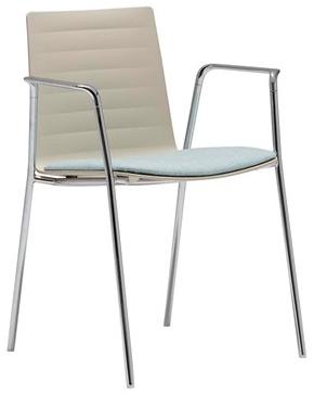 Andreu World Стул из полимера штабелируемый с подлокотниками Flex high back So1610 - Вид №3