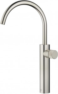 33534665-06 pure смеситель для умывальника однорычажный с удлиненной ножкой без сливного гарнитура - платина матовая Dornbracht Meta