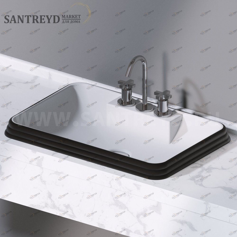 L613105 Накладная раковина под столешницу  прямоугольная A. e T. Italia GLASS AeT ITALIA