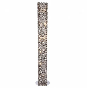 Торшер металлический на 6 ламп 152х25 см никель Crystal Lux Fashion PT6 CRYSTAL LUX  00-3889379 Серебро