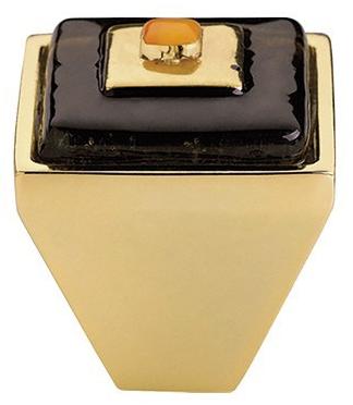 LINEA CALI' Ручка со стеклянной вставкой из замака Brera square 207pb0024/30 - 24/26 - Вид №1