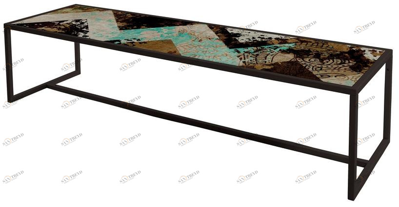 MOMENTI Прямоугольный журнальный столик из крашеного металла Crazy home furniture - square collection sun-id-1351965