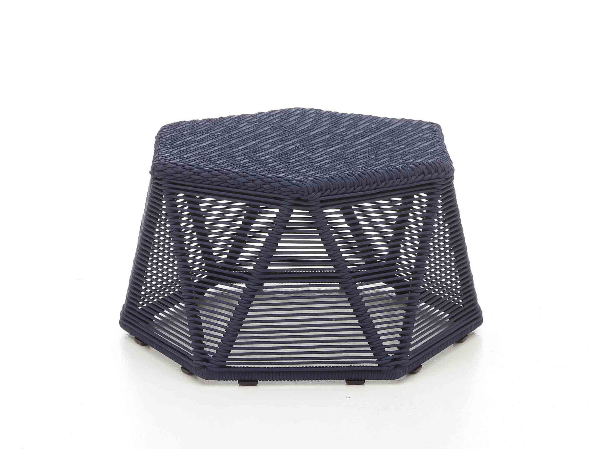 Плетеный алюминиевый садовый пуф Nodo Italia DIAMOND LOW ARCH-00071992 - Вид №1