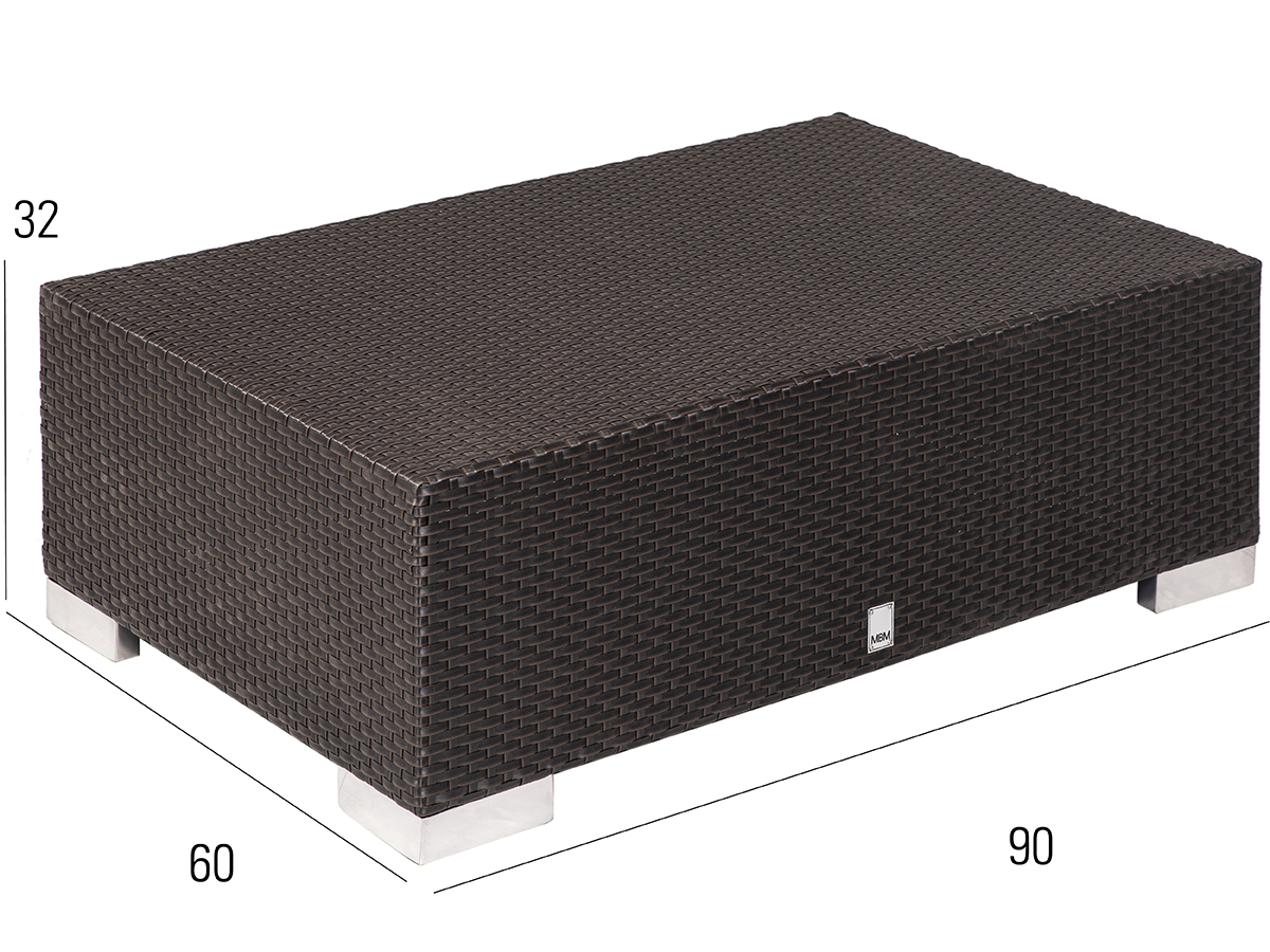 68.00.0119 Bellini Mocca журнальный столик - 60 x 90 Mbm  - Вид №2