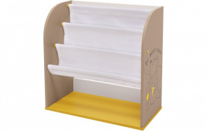 vpk-0001611.47 Стеллаж детский книжный Polini kids Disney baby 800 ‘Медвежонок Винни и его друзья’, с текстильными ВПК (Тополь)