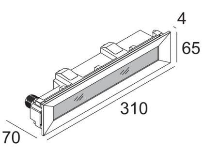 Открытый металлический настенный светодиодный маркер Deltalight Logic ARCH-00063537 - Вид №6