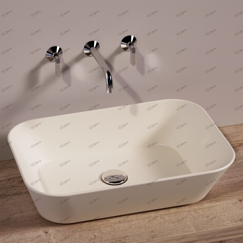 WA04SABBIAMATT Накладная раковина на столешницу  прямоугольная Simas 