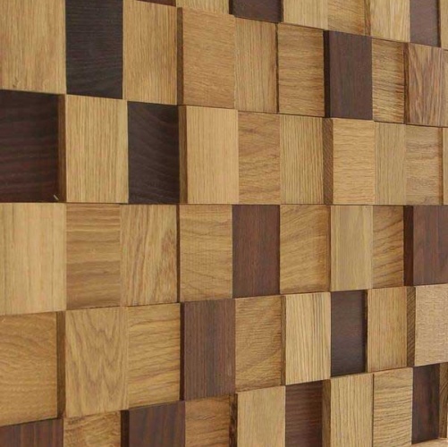 Мозаика и 3D панели из дерева Tarsi 3D Студия2м Дуб 3д (мозаика панели), гладкая (3Д (мозаика панели), Гладкая) 300х300 мм 2М20 - Вид №1
