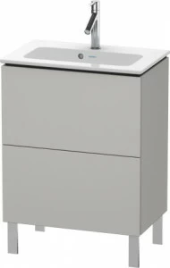 LC667300707 Тумбочка напольная компакт L-Cube #LC6673 620 x 391 мм Бетонно-серый матовый декор