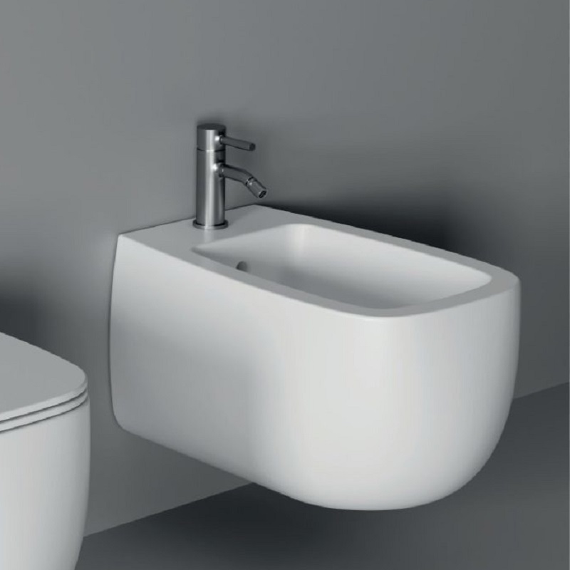 33130101.09 Биде подвесное 550х335х450 мм Alice Ceramica Nur Белый матовый