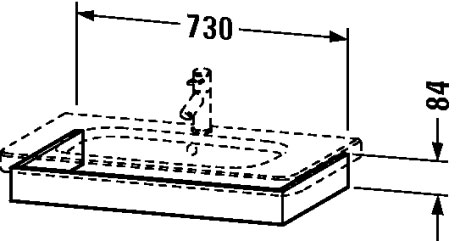 DS608104343 Подвесная раковина настенная овальная Duravit Durastyle - Вид №1