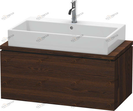 LC580306969 L-Cube Тумбочка для компактной консоли Орех брашированный (натуральный шпон) Duravit