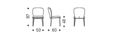 Кожаный мягкий стул Cattelan italia CHRIS ML ARCH-00072828 - Вид №7