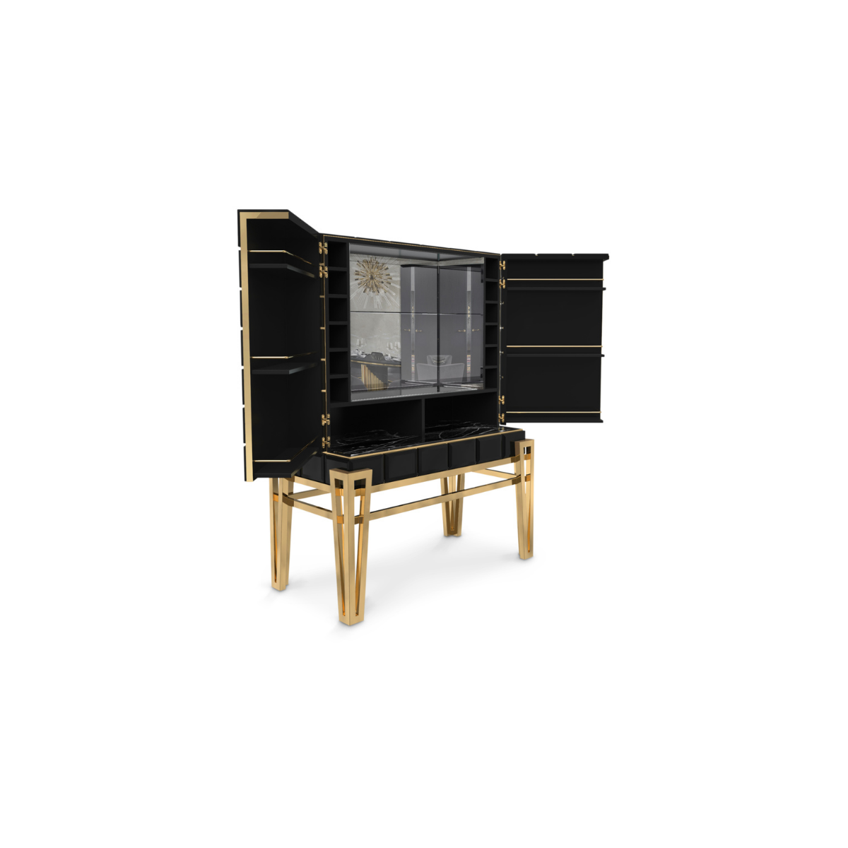 Шкафы Nubian Bar Cabinet Covethouse LUXXU  - Вид №1