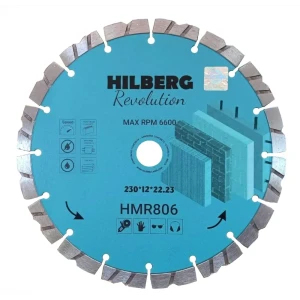 91870449 Диск алмазный по железобетону Hilberg HMR806 сегментный 230x22.2x2.6 мм STLM-1457603