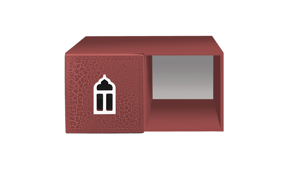 Полка детская горизонтальная "Венеция-1" МАНДАРИН ВЕНЕЦИЯ 178672 Красный Santreyd - Вид №3