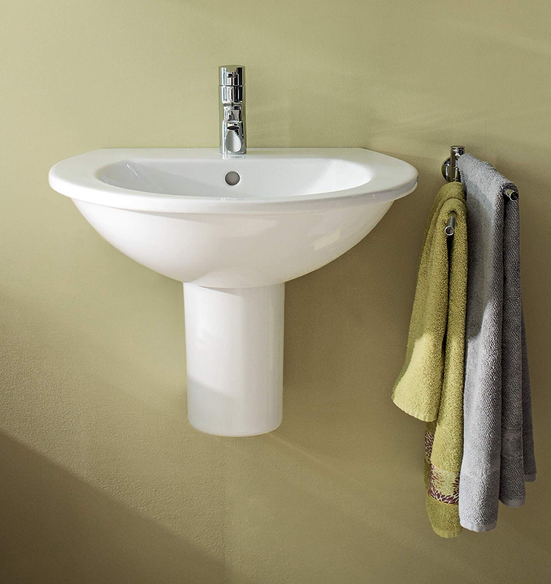 2621550030 Подвесная раковина настенная овальная Duravit Darling New - Вид №2