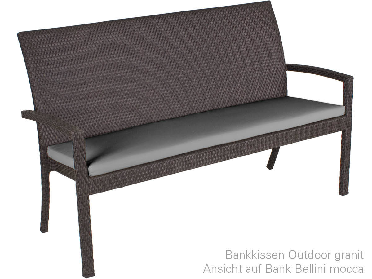 68.00.0127 Скамья Bellini mocca 3-х местная Mbm  - Вид №3