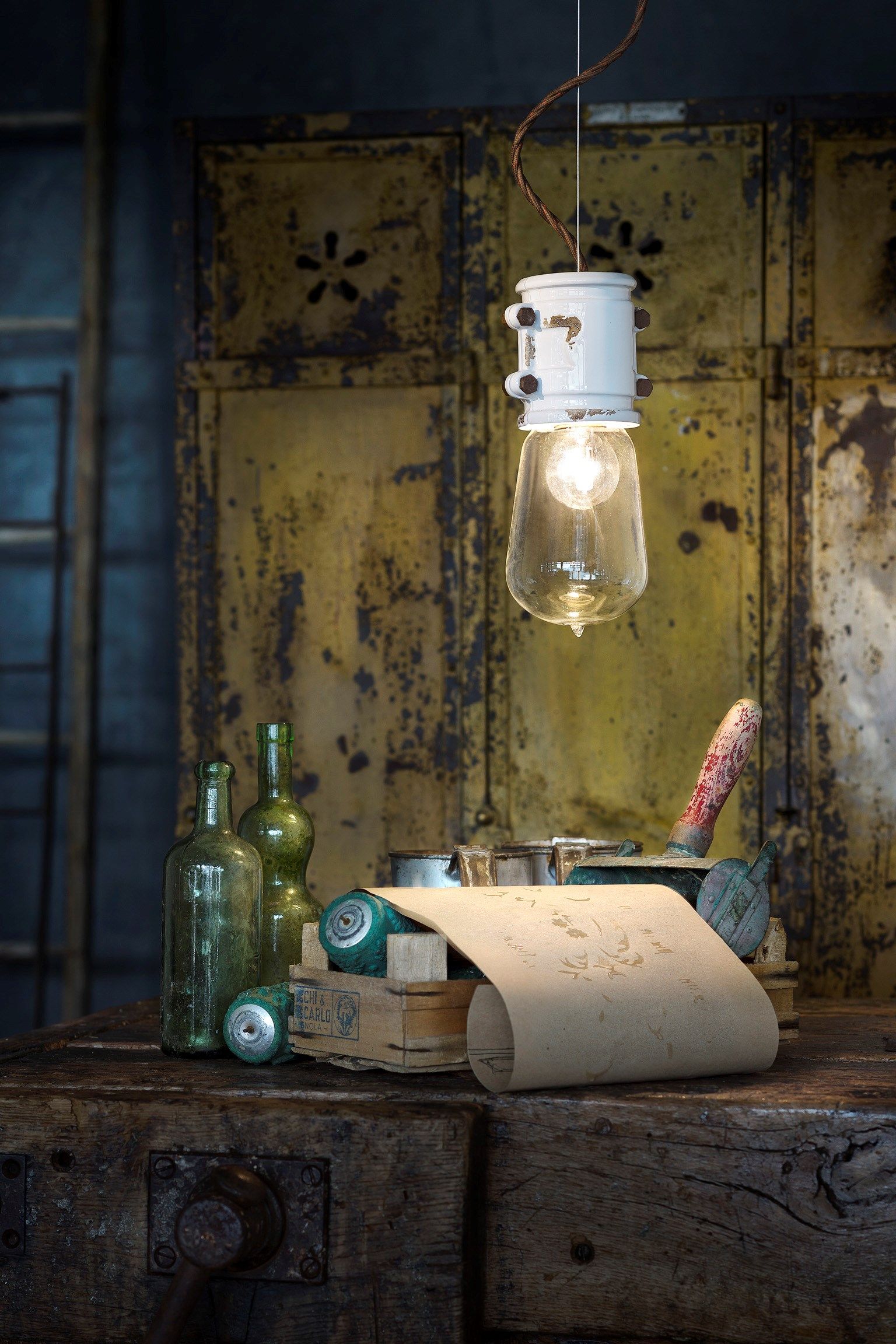 Керамический подвесной светильник FERROLUCE ARCH-00039655 - Вид №2