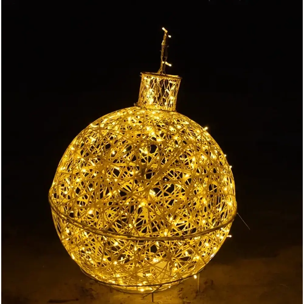 Электрическая светящиеся фигура Елочная игрушка 400 LED 150x150x150 см теплый белый свет 86164014 STLM-2102621 AJURIO 