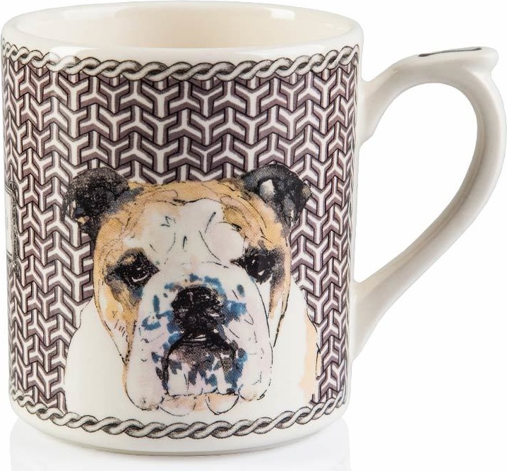 10571554 Gien Кружка Gien Собаки Виргиль/Гюстав 255мл, фаянс Фаянс 