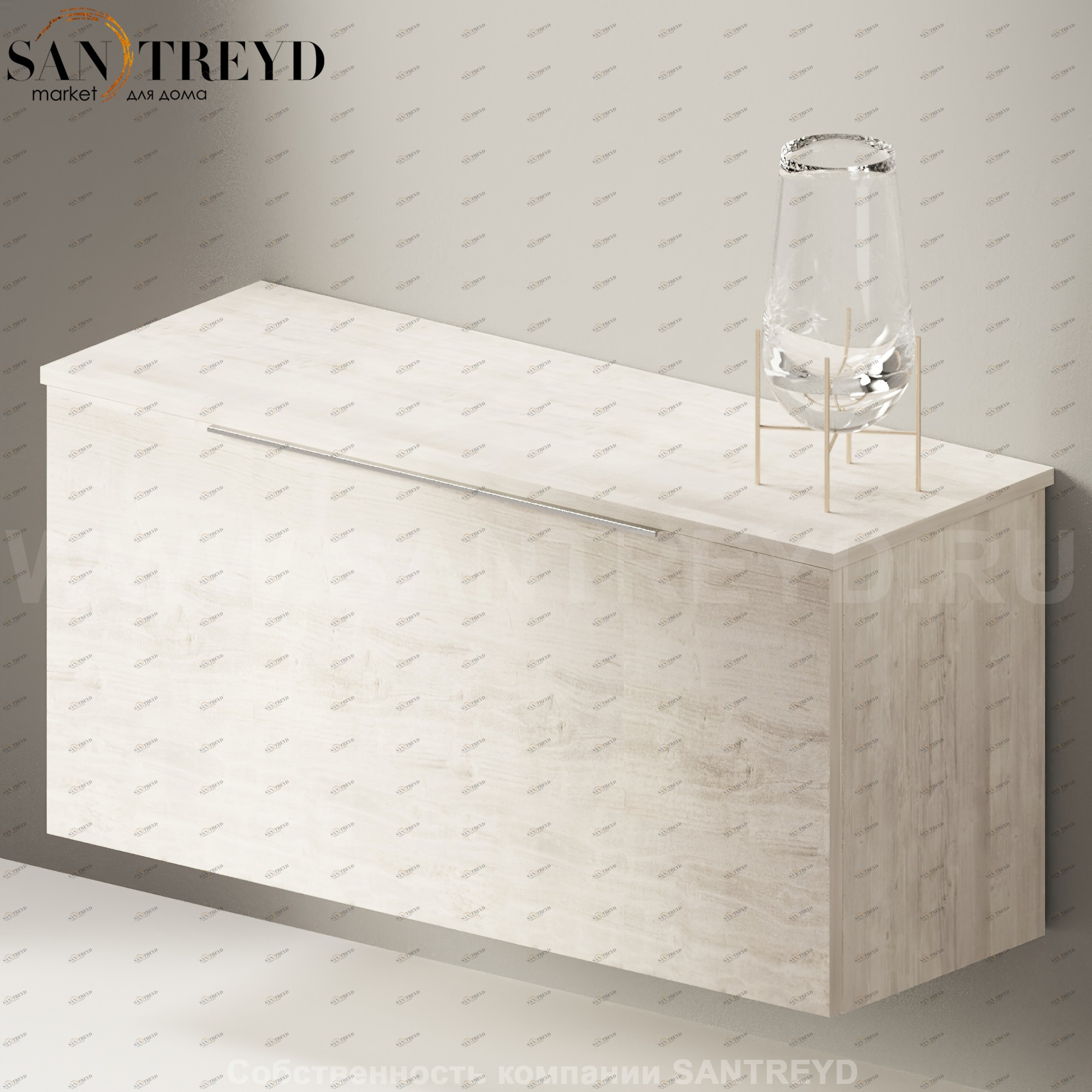Flaminia BOX Настенная тумба 105 см с 1 ящиком BX434.WR Ceramica Flaminia BX434WR