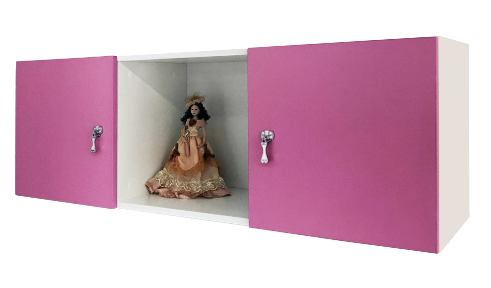 Полка детская навесная горизонтальная "Зефир-3" МАНДАРИН ЗЕФИР 178694 Белый;розовый Santreyd  - Вид №1