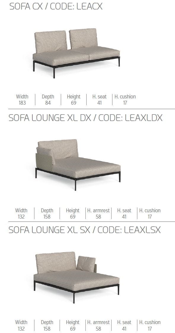 Угловой тканевый садовый диван с полуостровом Talenti Leaf ARCH-00080079 - Вид №8